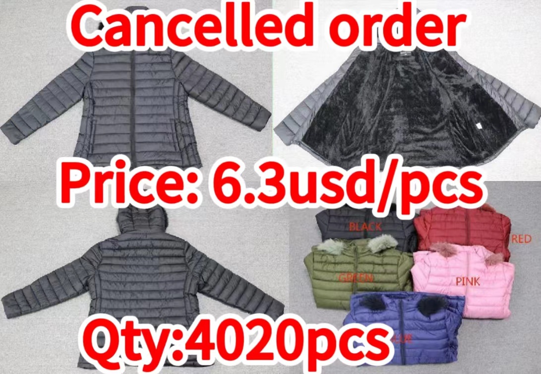 Cancelled order- Women Puffer Jacket Removable Hood Fur Collar