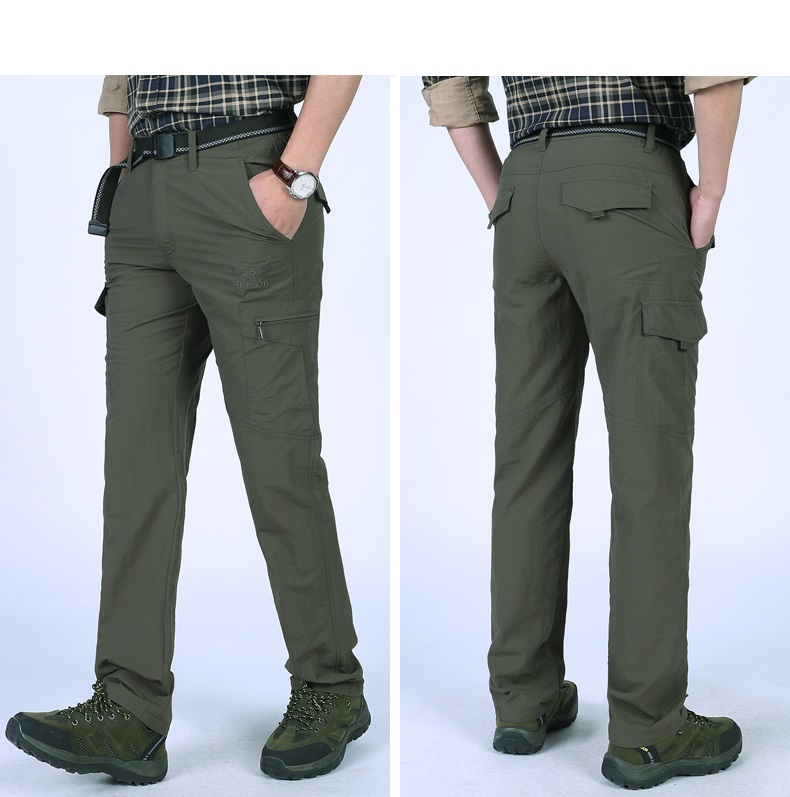 Mens Summer waterproof large size tactical trousers men's sports outdoor hiking pants Combat Pants Cargo Pants Urban Trouser For Men