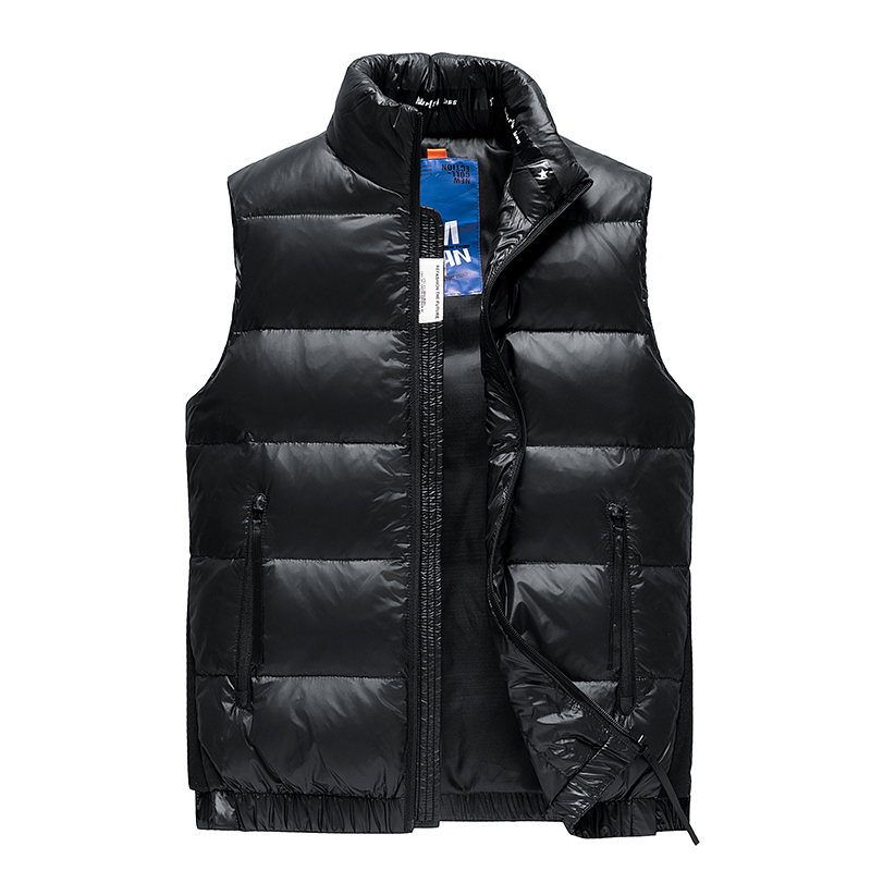 Mens Hot Sale Winter Windproof 100%Polyester Down Jacket Quilted Lightweight Jackets Vest For Men Men's Gilet