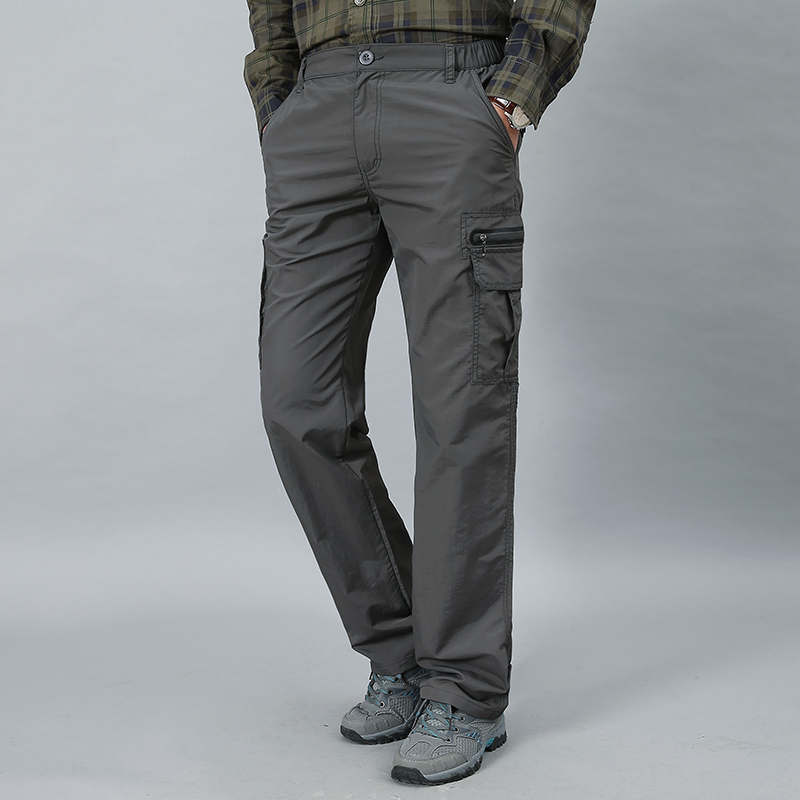 Men's hiking pants waterproof breathable softshell Cargo Trousers