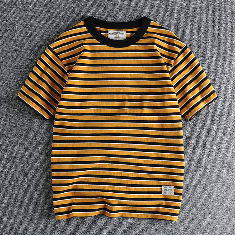 Grogeous Ben Men's T-shirts Naval Style T-shirts High Quality 100% Cotton Cheap Striped T Shirt