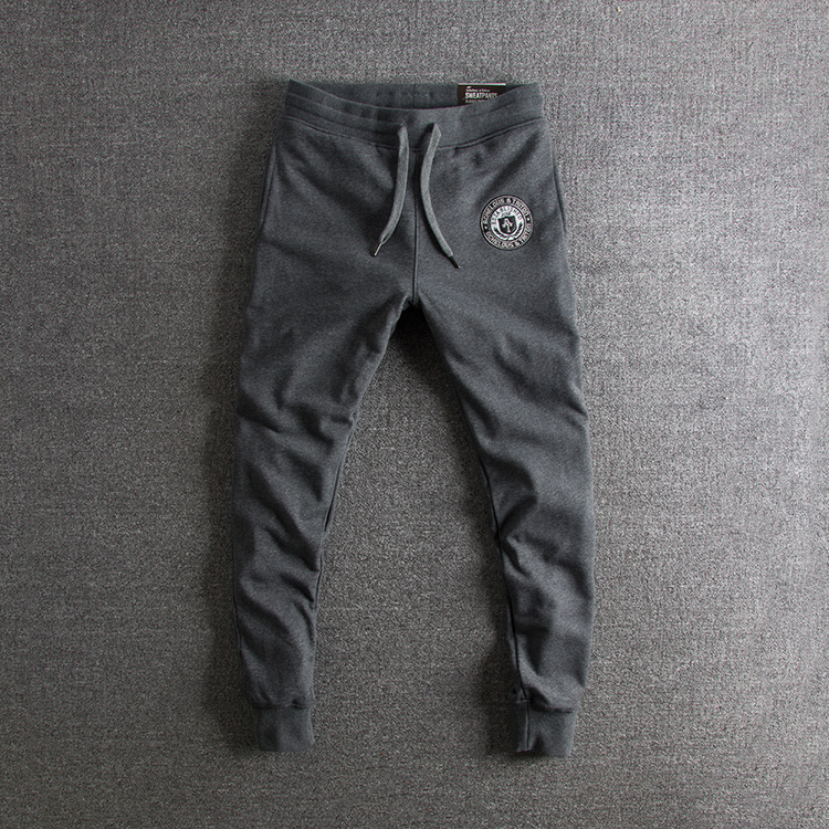 GrogeousBen Men's Embroidered design jogger foot collection foreign  men's sweatpants