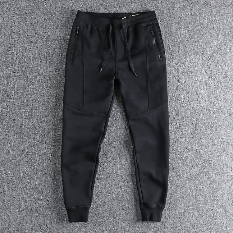 GrogeousBen Men's High Quality Waterproof Zip Pockets Pants Cotton  Outdoor Streetwear Jogger Pants Slim men's sweatpants