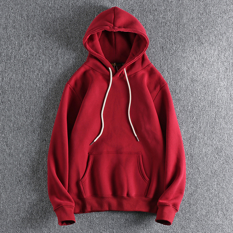 GrogeousBen Men's winter fleece blank plain cotton hoodies  high quality hoodies