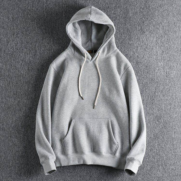 GrogeousBen Men's winter fleece blank plain cotton hoodies  high quality hoodies