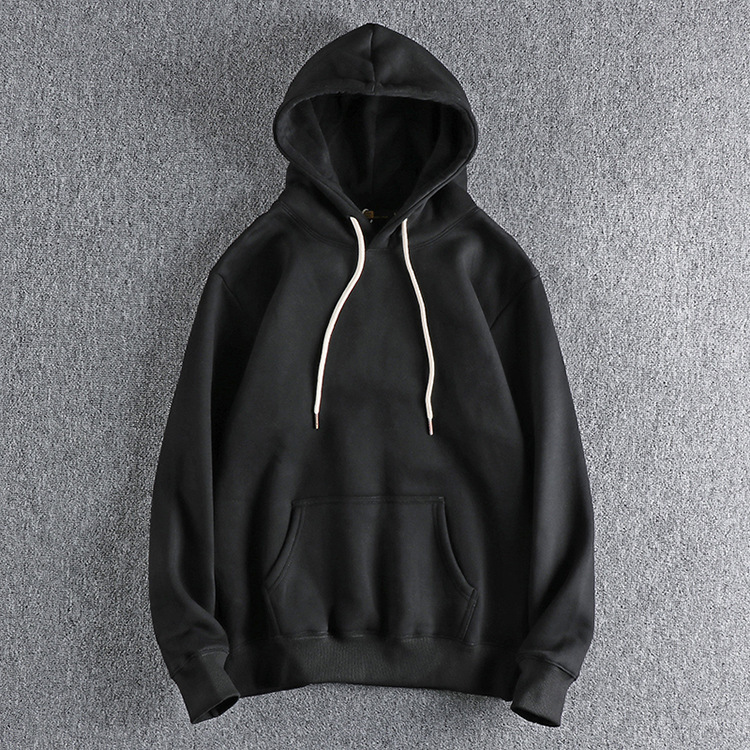 GrogeousBen Men's winter fleece blank plain cotton hoodies  high quality hoodies