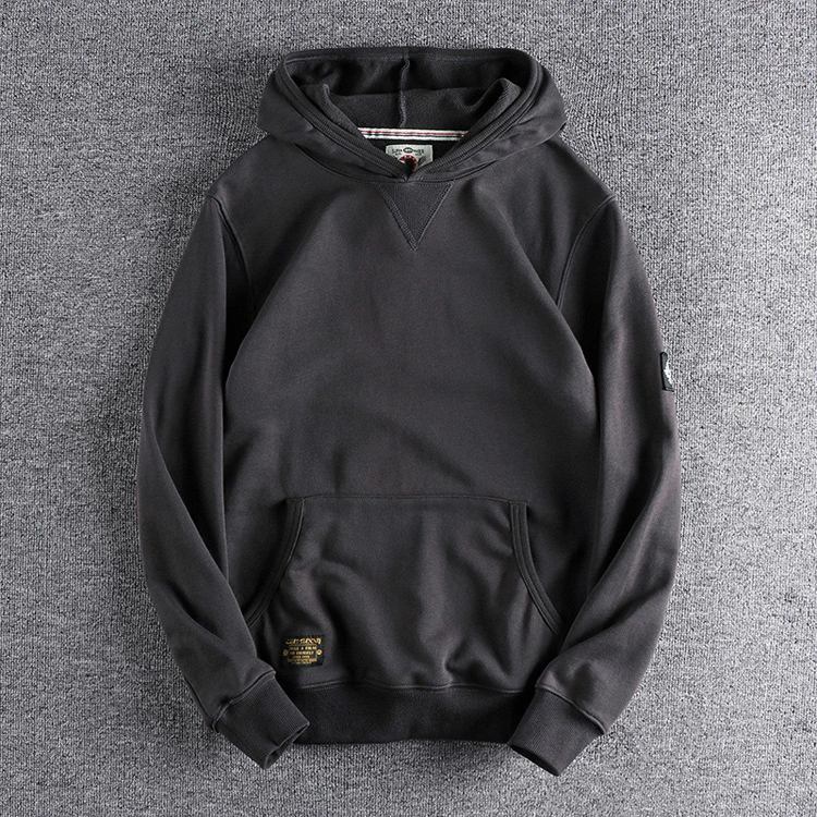 GrogeousBen Men's  plain hoodies fleece cotton sweatshirts fleece hoodie