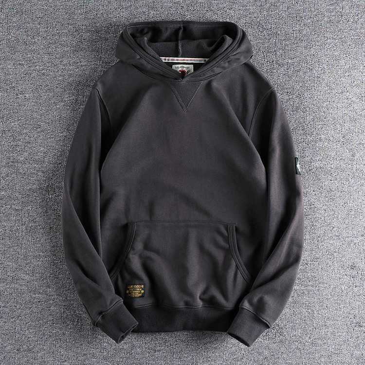 GrogeousBen Men's  plain hoodies fleece cotton sweatshirts fleece hoodie