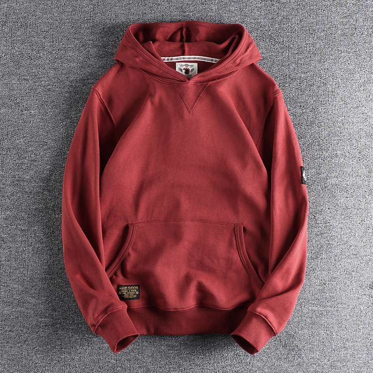 GrogeousBen Men's  plain hoodies fleece cotton sweatshirts fleece hoodie