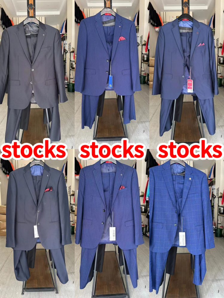 Stock&ready made- Men's  Slim For Men Suit  Long Sleeve Business Man Casual Suits