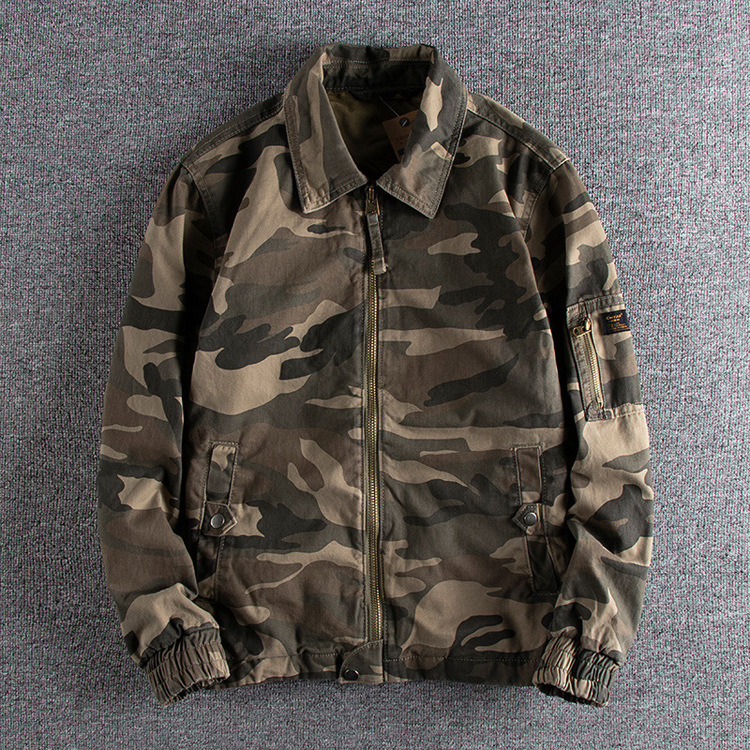GrogeousBen Men's outdoor hunting jacket camouflage clothing casual jacket