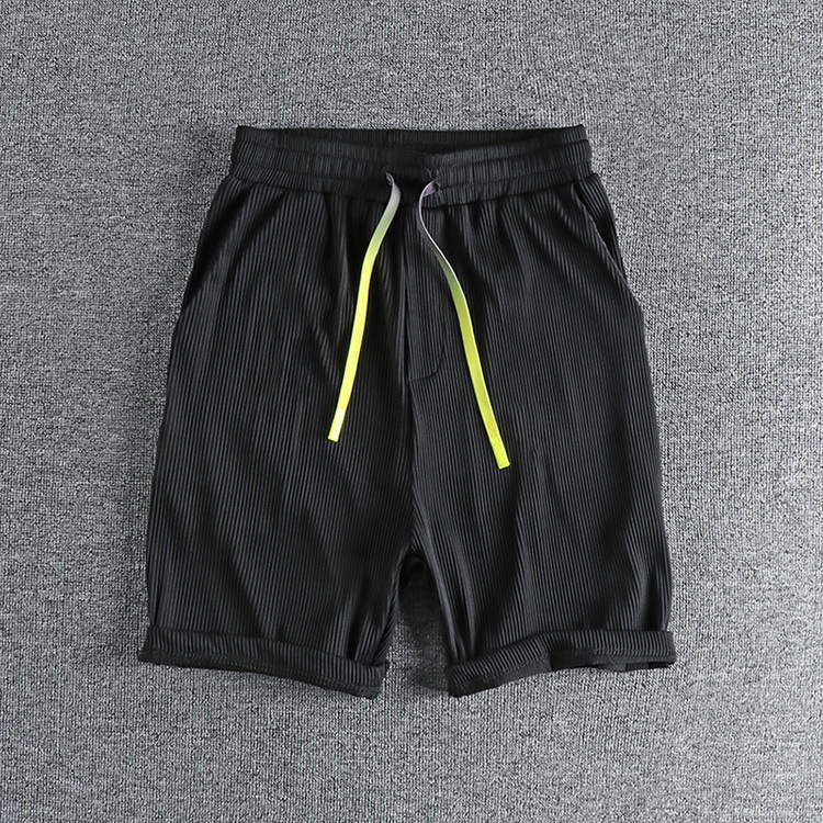 GrogeousBen Men's Ice silk fabric casual shorts