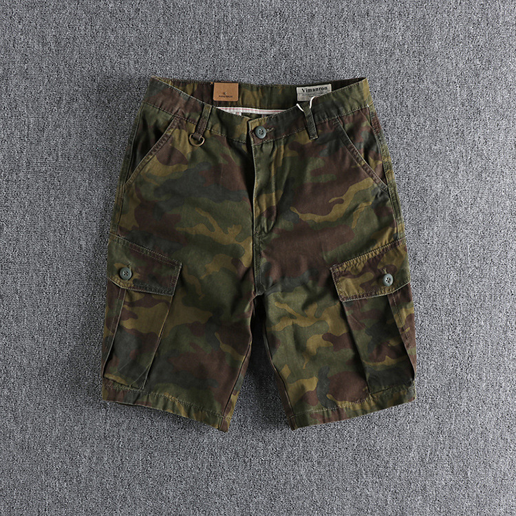 GrogeousBen Men's  cargo camo printed Shorts Outdoor Cargo Shorts Lightweight Quick Dry Breathable