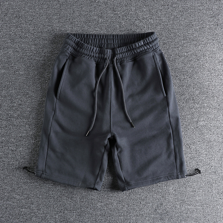 GrogeousBen Men's 100% cotton summer casual running shorts  high quality loose thick weight shorts men