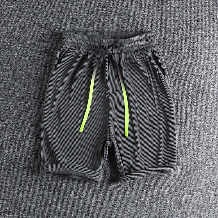 GrogeousBen Men's Ice silk fabric casual shorts