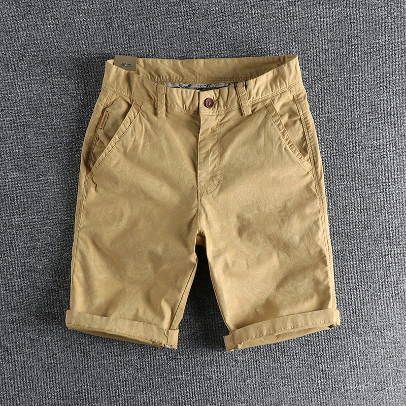 GrogeousBen Men's High Quality Outdoor Unique Decorative Pattern Half Pants Breathable Cargo Shorts For Men