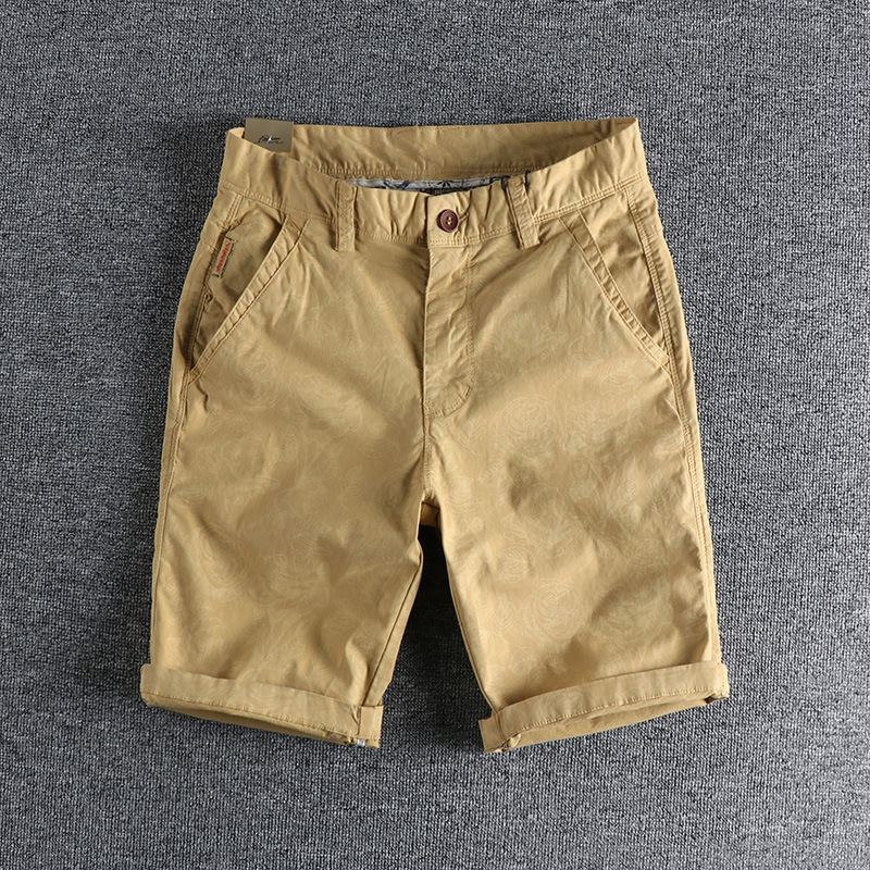 GrogeousBen Men's High Quality Outdoor Unique Decorative Pattern Half Pants Breathable Cargo Shorts For Men