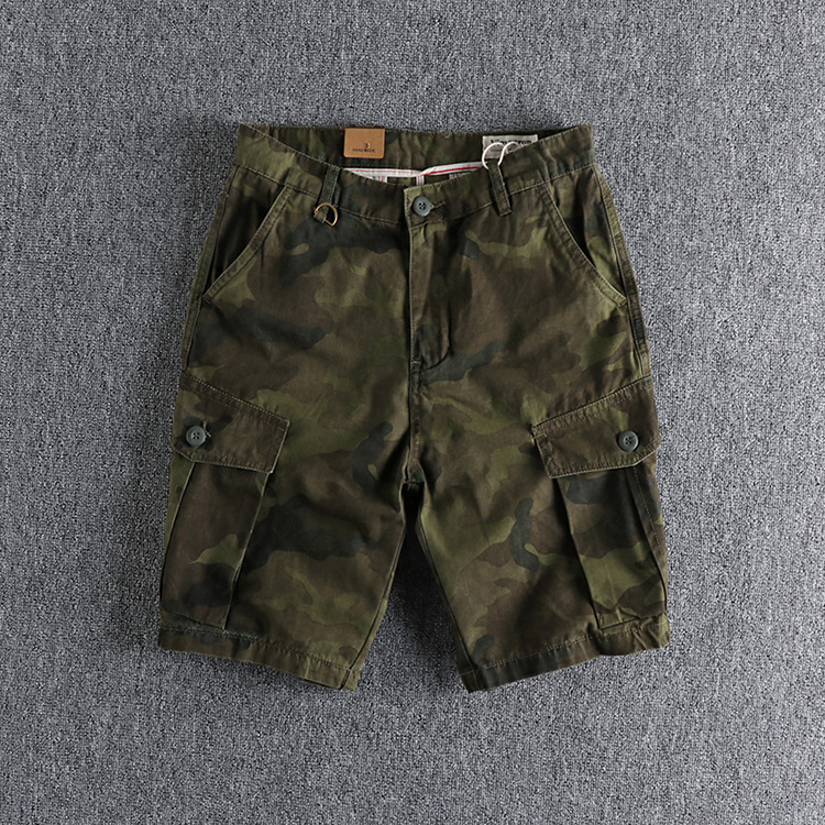 GrogeousBen Men's  cargo camo printed Shorts Outdoor Cargo Shorts Lightweight Quick Dry Breathable