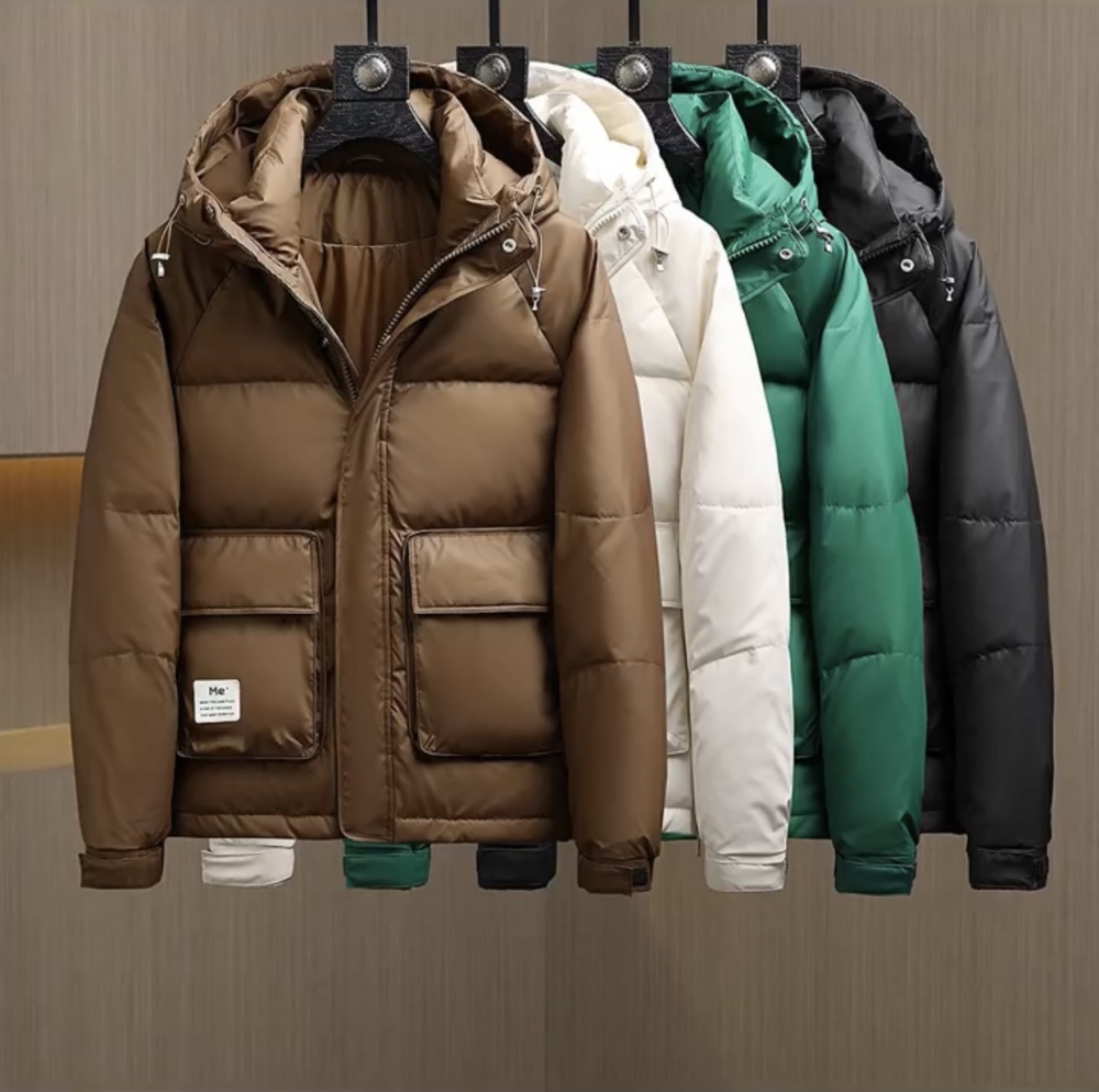 Grogeous Ben Men's  Puffer Jacket Quilted Lined Bomber Jacket  Casual Coat Down Jacket Thick Windbreaker Outwear Winter