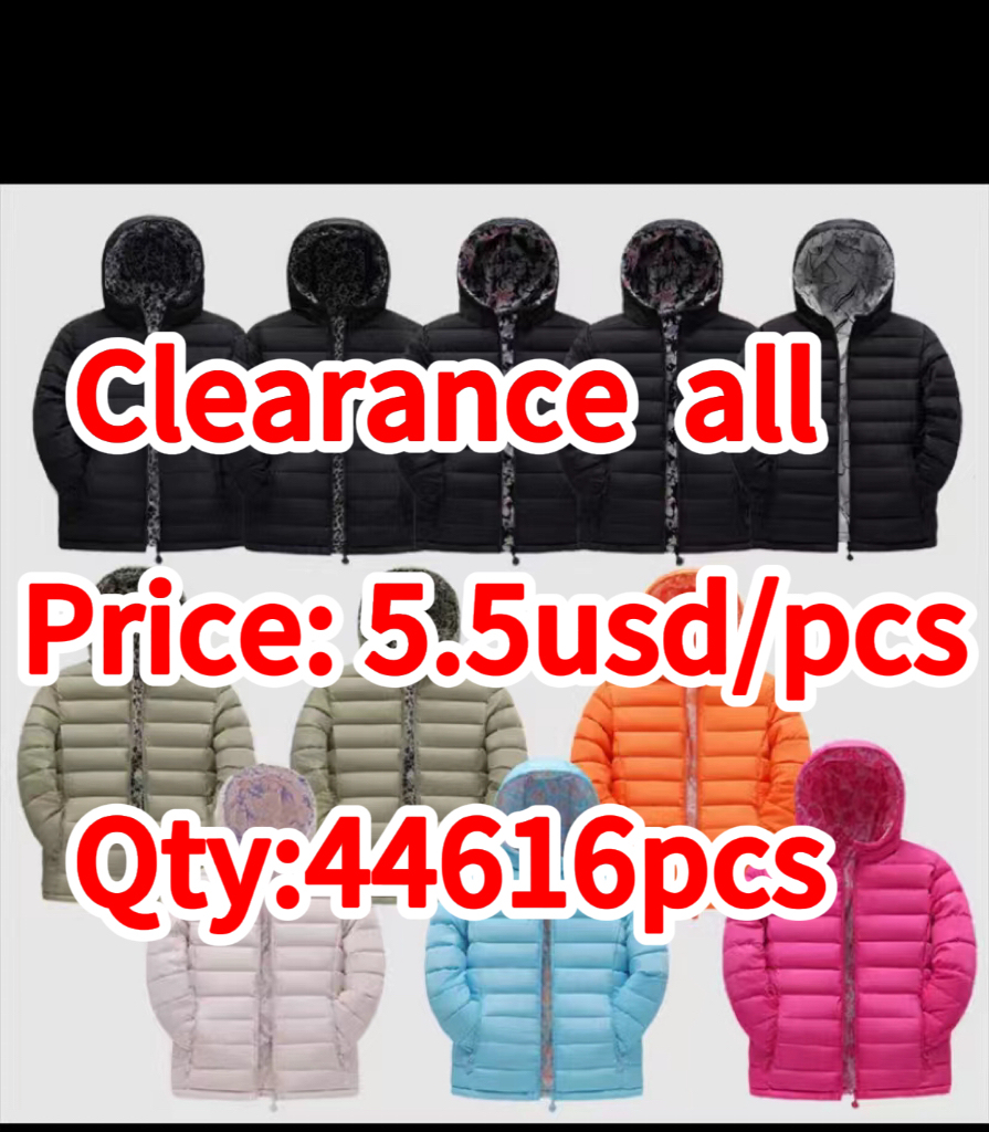 Clearance sale-Women's Hight Quality Jacket Winter Coat Adult Padded Double-side Wearing Jackets colorful down jacket