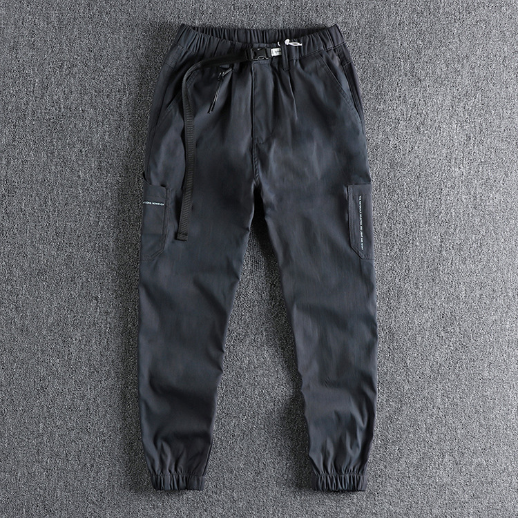 GrogeousBen Men's High Quality Street Loose Bundle Pants Hip Hop Style Straight Fashion Joggers Pants