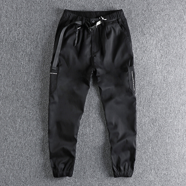 GrogeousBen Men's High Quality Street Loose Bundle Pants Hip Hop Style Straight Fashion Joggers Pants