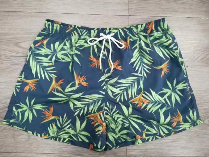 Stock&ready made- Men's  speedos Recycled plastic fabric long plus stretch swimsuit beach pants with liner men swim shorts