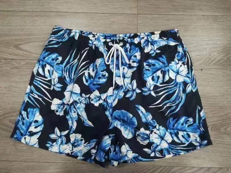 Stock&ready made- Men's  speedos Recycled plastic fabric long plus stretch swimsuit beach pants with liner men swim shorts