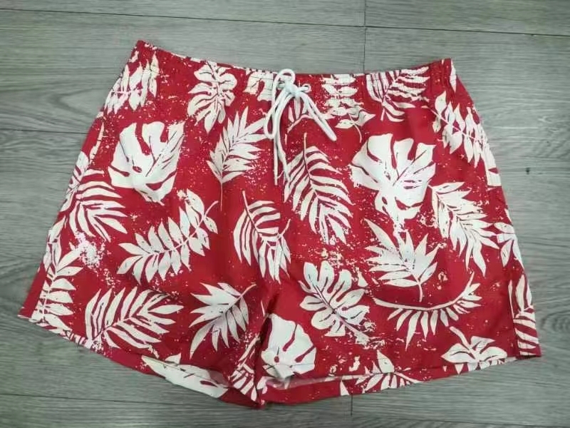Stock&ready made- Men's  speedos Recycled plastic fabric long plus stretch swimsuit beach pants with liner men swim shorts