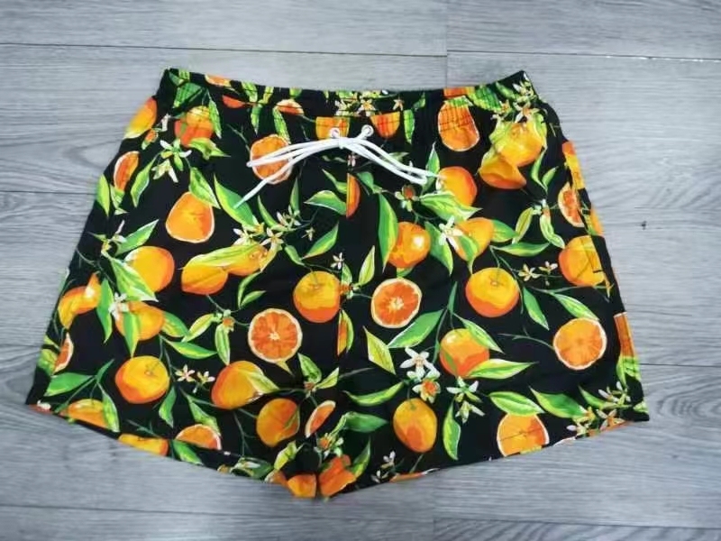Stock&ready made- Men's  speedos Recycled plastic fabric long plus stretch swimsuit beach pants with liner men swim shorts