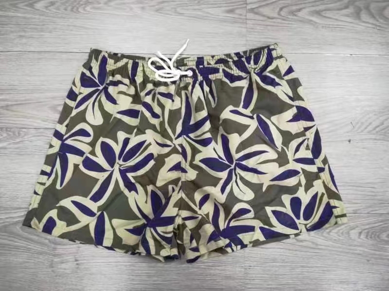 Stock&ready made- Men's  speedos Recycled plastic fabric long plus stretch swimsuit beach pants with liner men swim shorts