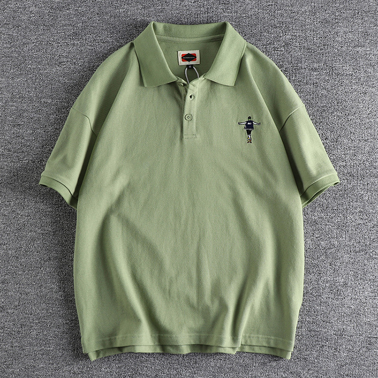 GrogeousBen good embroidery quality custom printing pattern and logo short sleeve 100% cotton polo t shirt custom men s polo shirt