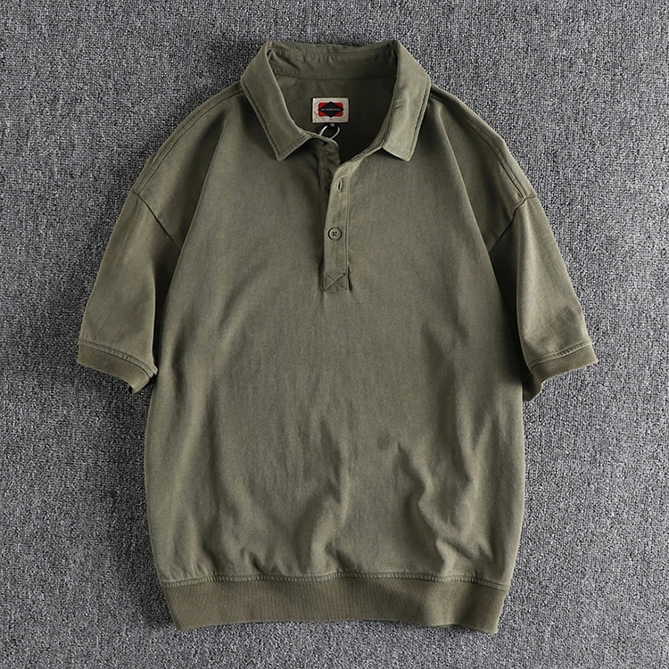 GrogeousBen new design polo t shirts men cotton washed