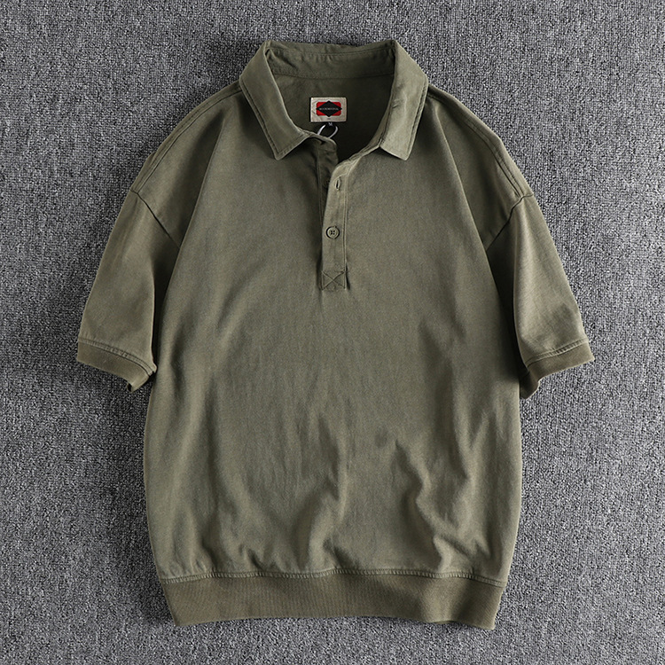 GrogeousBen new design polo t shirts men cotton washed