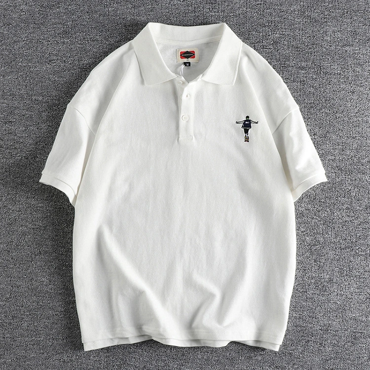 GrogeousBen good embroidery quality custom printing pattern and logo short sleeve 100% cotton polo t shirt custom men s polo shirt