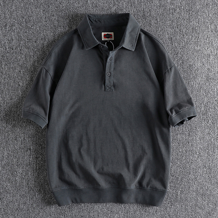 GrogeousBen new design polo t shirts men cotton washed