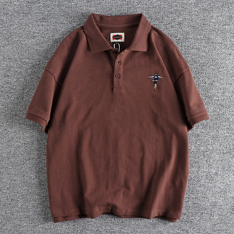 GrogeousBen good embroidery quality custom printing pattern and logo short sleeve 100% cotton polo t shirt custom men s polo shirt