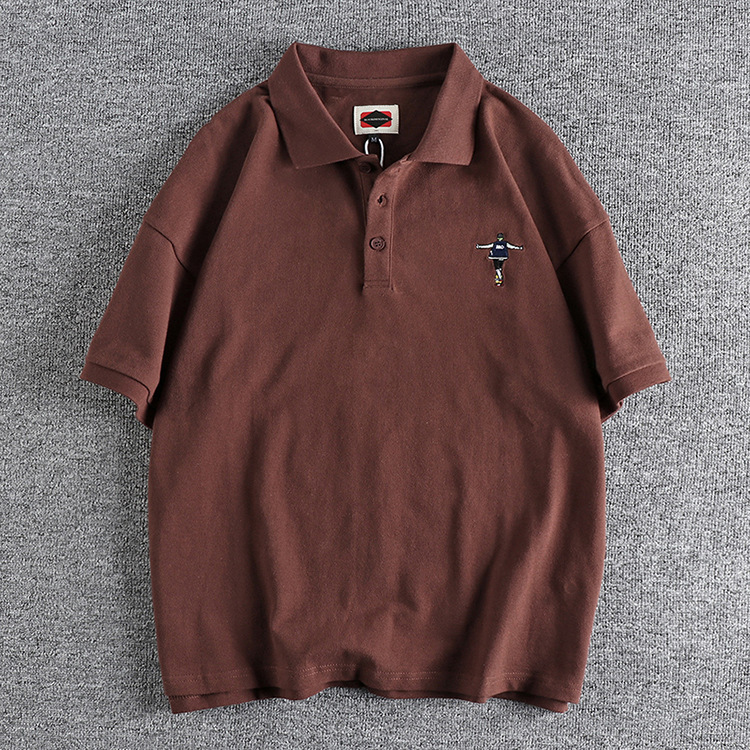 GrogeousBen good embroidery quality custom printing pattern and logo short sleeve 100% cotton polo t shirt custom men s polo shirt
