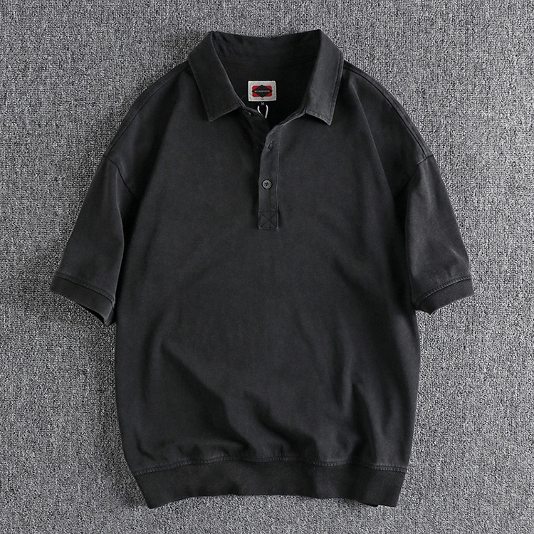 GrogeousBen new design polo t shirts men cotton washed
