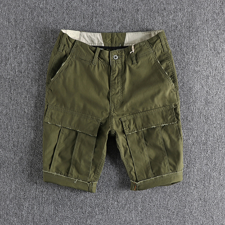 GrogeousBen Men's wholesale custom fashion multi pockets streetwear slim fit cargo mens summer shorts