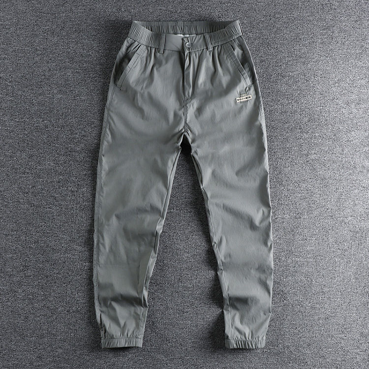 GrogeousBen Men's Pants Trousers Slim Fit Elastic Blank Track Casual Pants For Men