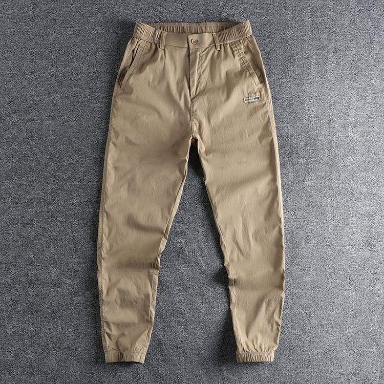 GrogeousBen Men's Pants Trousers Slim Fit Elastic Blank Track Casual Pants For Men