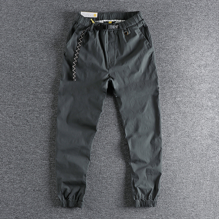 GrogeousBen Men's  loose and practical pocketscasual street pantsfashionable leg pantsmen's casual pants