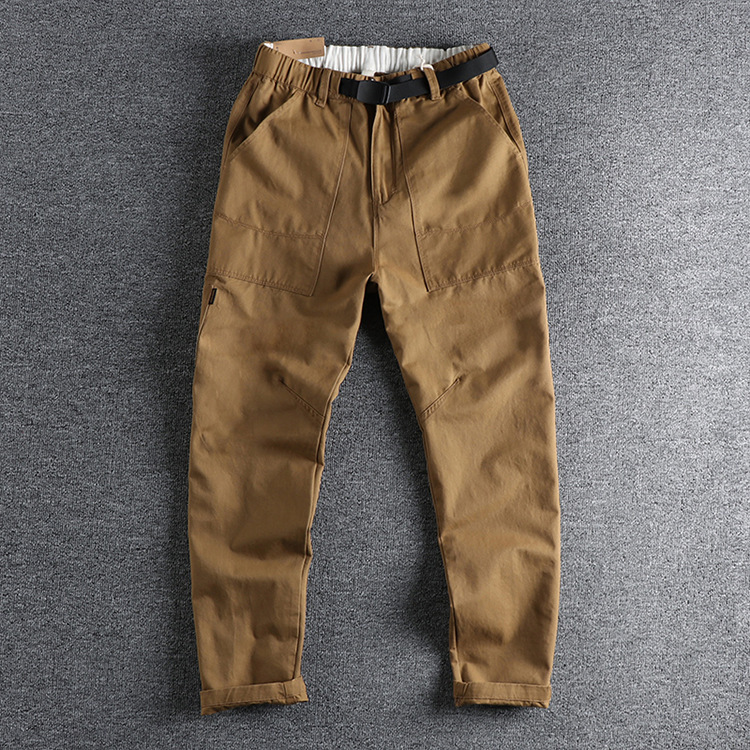 GrogeousBen Men's Loose Casual Workwear Pants Baggy Men's Cargo Pants Trousers Oversized Cargo Work Jogger Pants Harem Cotton Denim Fabric for Men