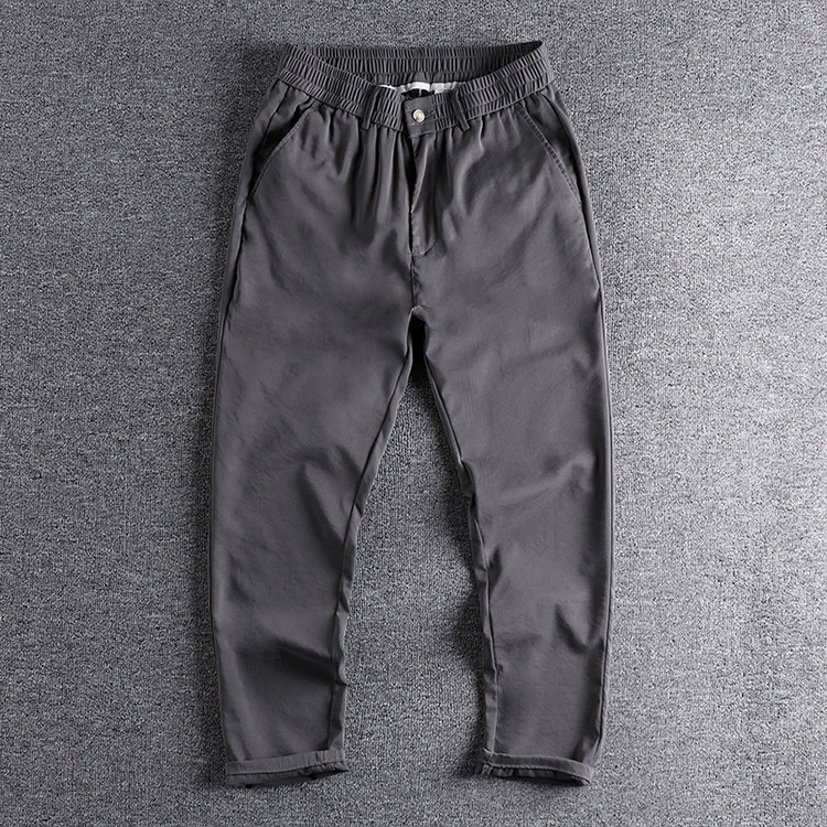 GrogeousBen Men's Casual Cargo Pants Solid Multi-pocket Trousers Outdoor Wear Cotton Straight Men Pants