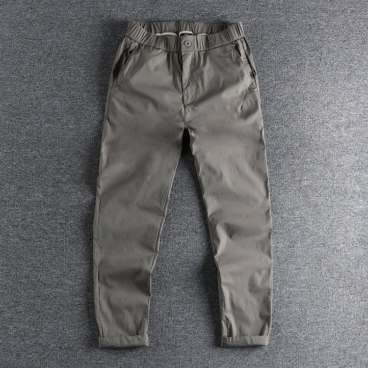 GrogeousBen Men's Casual Cargo Pants Solid Trousers Outdoor Wear Cotton Straight Men Pants