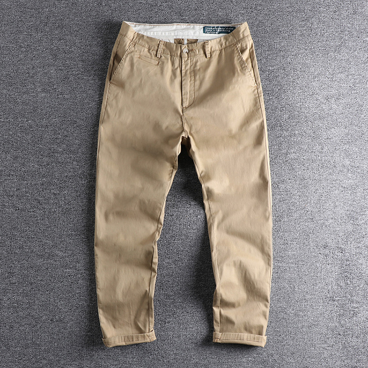 GrogeousBen Men's Flat  Fashion Plus Size Men's Pants Trousers Slim Fit Elastic Blank Track Casual Pants For Men