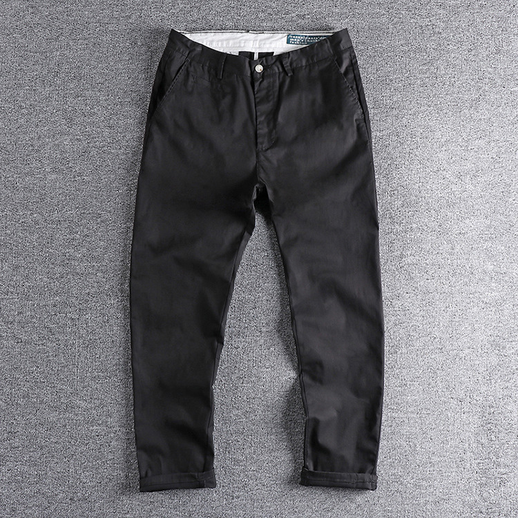 GrogeousBen Men's Flat  Fashion Plus Size Men's Pants Trousers Slim Fit Elastic Blank Track Casual Pants For Men
