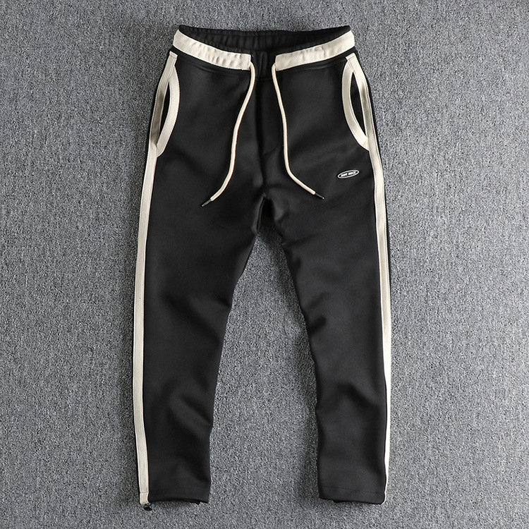 GrogeousBen Men's High Quality Slim Fit Track Pants -  Jogger Bottom with Side Stripe jersey pants trousers