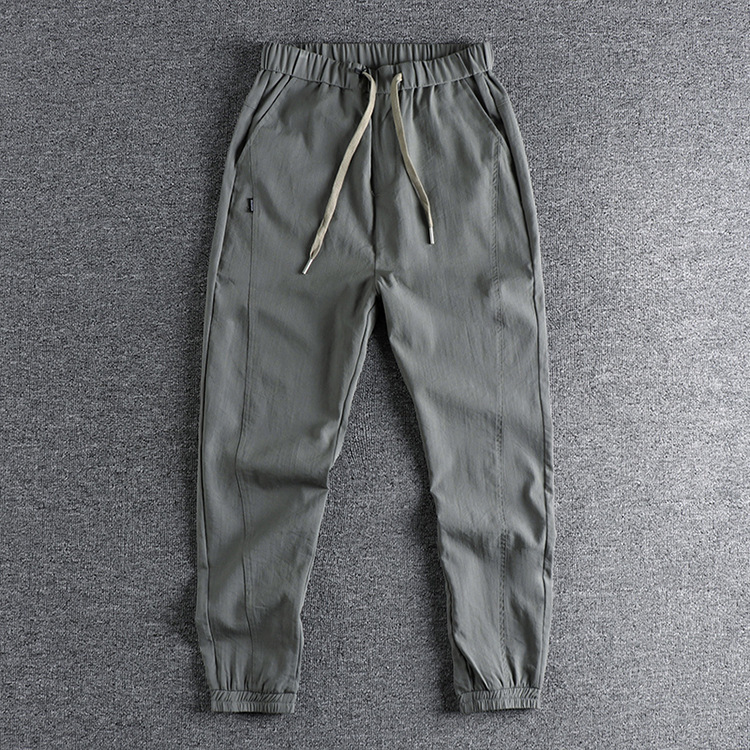 GrogeousBen Men's sports running trousers comfortable breathable loose jogger pants custom logo grey sweatpants